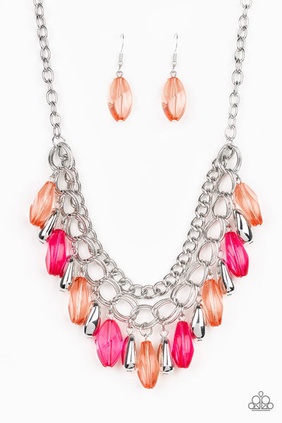 Spring Daydream Multi Pink and Coral Faceted Bead